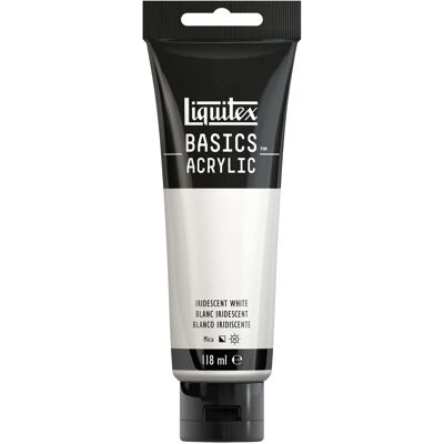 Liquitex Basics Acrylic Colour 118ml - Iridescent White - Acrylic Paint Liquitex Basics Acrylic Colour 118ml - Iridescent White - Acrylic Paint