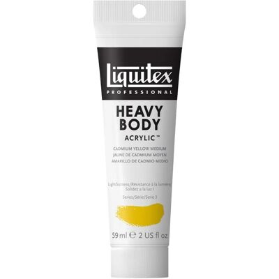 Winsor & Newton Pintura acrílica Heavy Body amarillo de cadmio medio 59ml Winsor & Newton Pintura acrílica Heavy Body amarillo de cadmio medio 59ml