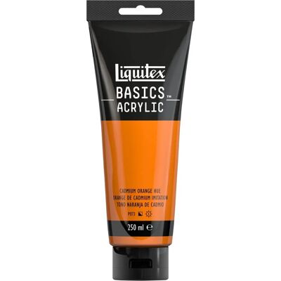 Liquitex Basics Peinture Acrylique - Orange Cadmium Teinte Liquitex Basics Peinture Acrylique - Orange Cadmium Teinte