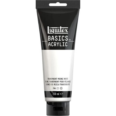 Liquitex Basics Peinture acrylique 250ml - Blanc transparent - Peinture acrylique Liquitex Basics Peinture acrylique 250ml - Blanc transparent - Peinture acrylique