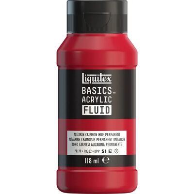 Liquitex - Basics Fluid - Alizarin Crimson - Acrylic - Publicité Liquitex - Basics Fluid - Alizarin Crimson - Acrylic - Publicité