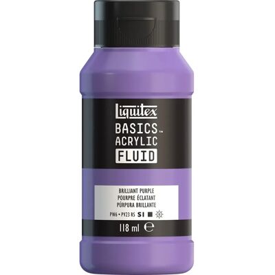Liquitex - Basics Fluid - Brilliant Purple - Acryllverf Liquitex - Basics Fluid - Brilliant Purple - Acryllverf
