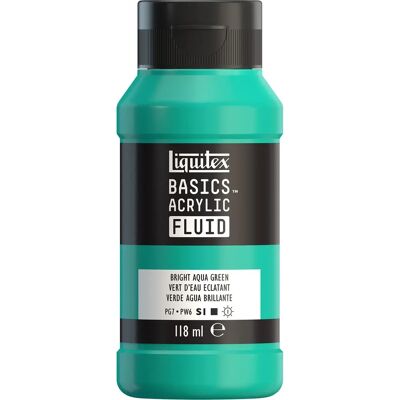 Liquitex - Basics Fluid - Bright Aqua Green - Acrylfarbe Liquitex - Basics Fluid - Bright Aqua Green - Acrylfarbe