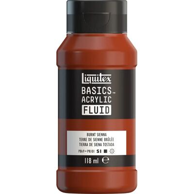 Liquitex - Basics Fluid - Burnt Sienna - Acrylfarbe Liquitex - Basics Fluid - Burnt Sienna - Acrylfarbe