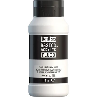 Liquitex - Basics Fluid - Blanc Transparent - Peinture acrylique - Publicité Liquitex - Basics Fluid - Blanc Transparent - Peinture acrylique - Publicité