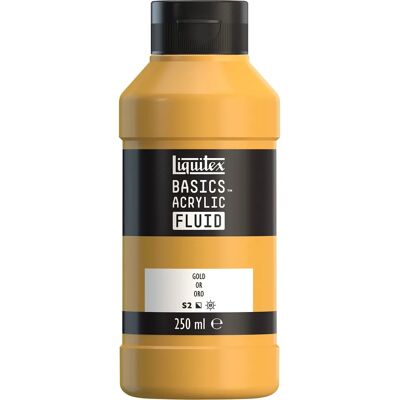 Liquitex Basics Fluid 250 ml Gold - Acrylfarbe Liquitex Basics Fluid 250 ml Gold - Acrylfarbe