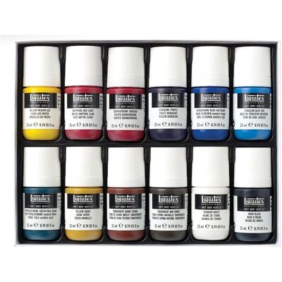 Liquitex Professionelles Soft Body Acrylfarben-Set - 12x 22ml Liquitex Professionelles Soft Body Acrylfarben-Set - 12x 22ml