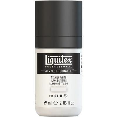 Liquitex Bianco di Titanio Gouache Acrilico - Vernice Liquitex Bianco di Titanio Gouache Acrilico - Vernice