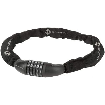 Serratura a catena M-Wave D 6.8,5, 850mm, codice a 5 cifre, nero Serratura a catena M-Wave D 6.8,5, 850mm, codice a 5 cifre, nero