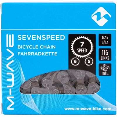 M-Wave Fahrradkette - 116 Glieder, Braun, Für 5/6/7-Gang M-Wave Fahrradkette - 116 Glieder, Braun, Für 5/6/7-Gang