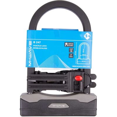 M-Wave U-lock B 247 met Support en 2 Sleutels M-Wave U-lock B 247 met Support en 2 Sleutels