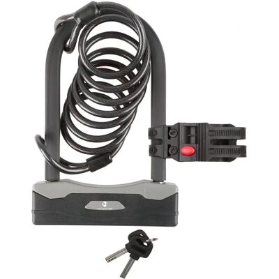 M-Wave U-lock with Spiral Cable - High Security M-Wave U-lock with Spiral Cable - High Security