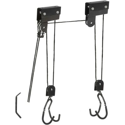 Sistema di Sollevamento Biciclette M-Wave Strong - Nero Sistema di Sollevamento Biciclette M-Wave Strong - Nero