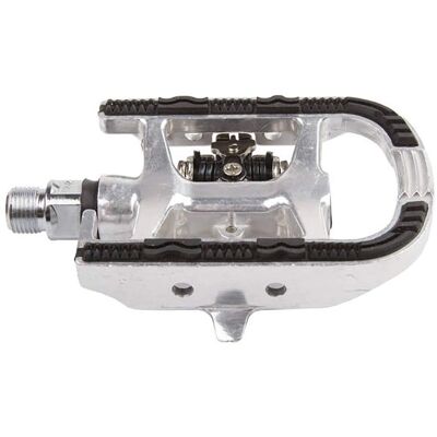 M-Wave Drag T2 Silver Double Pedals - Pedals M-Wave Drag T2 Silver Double Pedals - Pedals