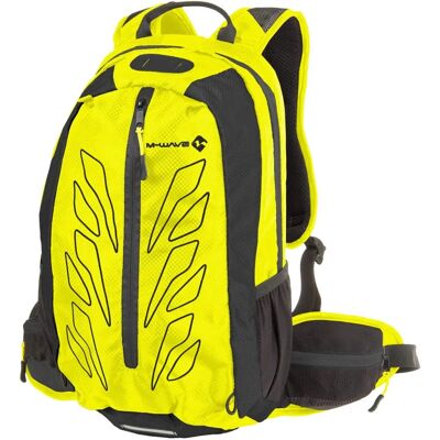 Zaino M-Wave Rough Ride Neon Giallo - Ciclismo - Protezione pioggia e rete casco Zaino M-Wave Rough Ride Neon Giallo - Ciclismo - Protezione pioggia e rete casco