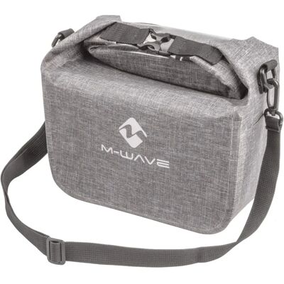 M-wave Suburban - Waterproof Handlebar Bag - 7L - Reflective Gray M-wave Suburban - Waterproof Handlebar Bag - 7L - Reflective Gray