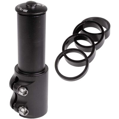 M-Wave Verstelbare Stuurpen Adapter - Fiets Stuurpen Adapter - 115mm - Zwart - Ahead CP Lift M-Wave Verstelbare Stuurpen Adapter - Fiets Stuurpen Adapter - 115mm - Zwart - Ahead CP Lift