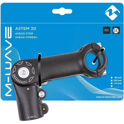 M-Wave A-Head verstellbare Steuerstange 1 1/8" - Schwarz M-Wave A-Head verstellbare Steuerstange 1 1/8" - Schwarz