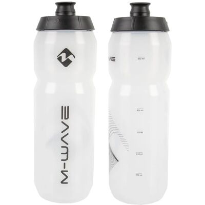 M-Wave 750ml Wasserflasche - Transparent und Silber M-Wave 750ml Wasserflasche - Transparent und Silber