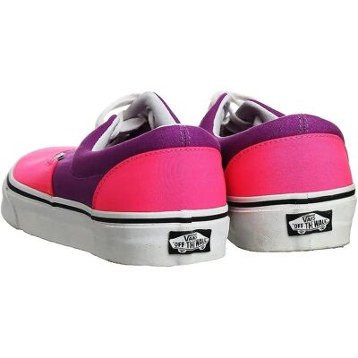 Vans Pink Canvas Low-Top Sneaker - Plimsolls Vans Pink Canvas Low-Top Sneaker - Plimsolls