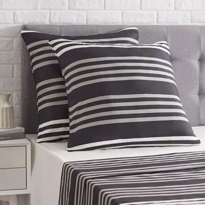 Amazon Basics Satin Pillowcases - 2 pcs, Multi-striped, 65x65 cm - Pillowcases Amazon Basics Satin Pillowcases - 2 pcs, Multi-striped, 65x65 cm - Pillowcases