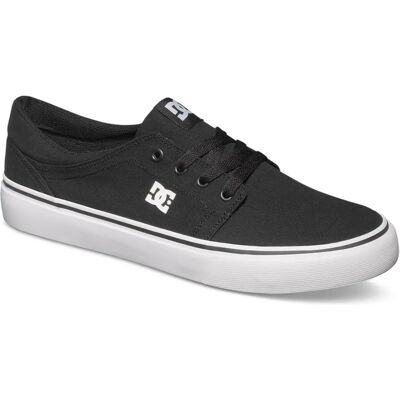 DC Shoes Chaussures Homme Trase TX Textile - Noir/Blanc - Baskets DC Shoes Chaussures Homme Trase TX Textile - Noir/Blanc - Baskets