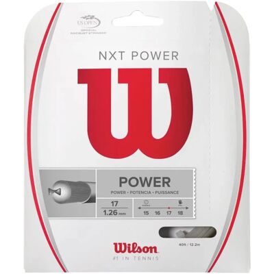 Wilson NXT Power 17 String in Microfibra da Tennis - Naturale - 12,2m - Corda da Tennis Wilson NXT Power 17 String in Microfibra da Tennis - Naturale - 12,2m - Corda da Tennis