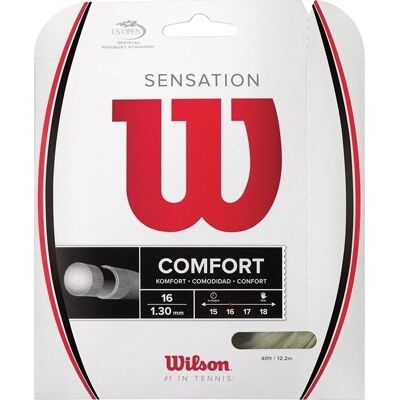 String da tennis Wilson Sensation 16 Nylon - Bianco String da tennis Wilson Sensation 16 Nylon - Bianco