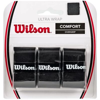 Wilson Ultra Wrap Overgrip - Zwarte tennisaccessoires Wilson Ultra Wrap Overgrip - Zwarte tennisaccessoires