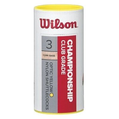 Wilson WRT6040YE78 - Gelber Hochgeschwindigkeits-Badminton-Federball Wilson WRT6040YE78 - Gelber Hochgeschwindigkeits-Badminton-Federball