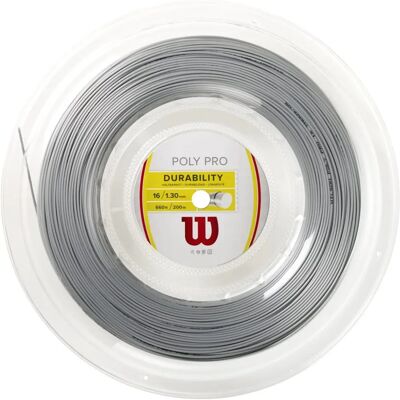 Wilson Poly Pro Tennissaite - Silber - 16G Wilson Poly Pro Tennissaite - Silber - 16G