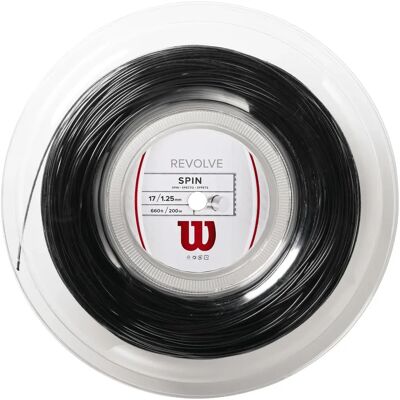 String da tennis Wilson Revolve - Nero - 200m - Unisex String da tennis Wilson Revolve - Nero - 200m - Unisex