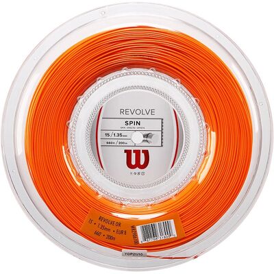 Wilson Revolve 16 - Corda da tennis - Arancione - Unisex Wilson Revolve 16 - Corda da tennis - Arancione - Unisex