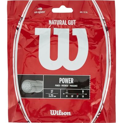 Wilson Natural Gut 17 - Tennissnaar - Natuurlijk wit Wilson Natural Gut 17 - Tennissnaar - Natuurlijk wit