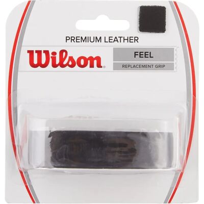 Wilson Premium Läder Ersättningsgrepp - Svart - Tennisskrapa Wilson Premium Läder Ersättningsgrepp - Svart - Tennisskrapa