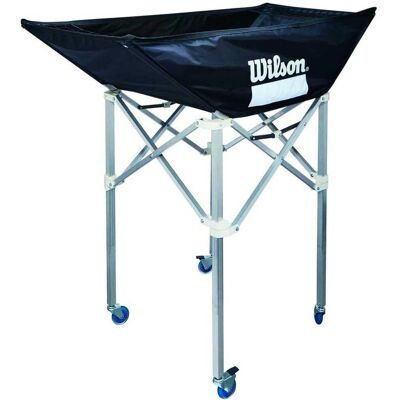 Carrito para Balones de Vóley Wilson - Marco de Aluminio Ligero, Capacidad 24 Pelotas Carrito para Balones de Vóley Wilson - Marco de Aluminio Ligero, Capacidad 24 Pelotas