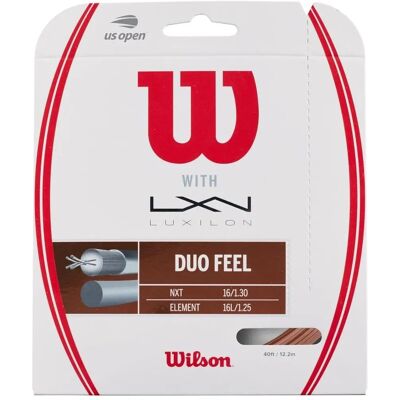 Stringa da Tennis Wilson Modello 125 & NXT 16 - Ibrido, 12,2m Stringa da Tennis Wilson Modello 125 & NXT 16 - Ibrido, 12,2m
