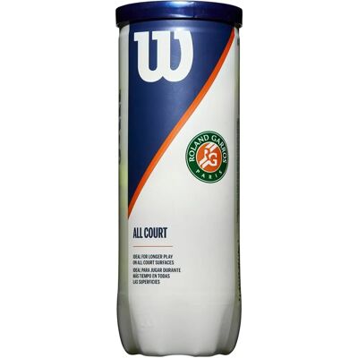Wilson Roland Garros All Court Tennisbälle - 3er Pack - Gelb Wilson Roland Garros All Court Tennisbälle - 3er Pack - Gelb