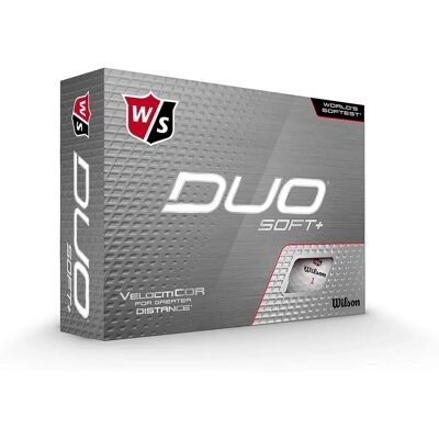 Wilson Staff Duo Soft+ Blanc - Balles de golf - Publicité Wilson Staff Duo Soft+ Blanc - Balles de golf - Publicité