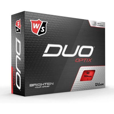 Ballesteros de Golf Wilson Duo Optix Rouge - Distance & Visibilité - Publicité Ballesteros de Golf Wilson Duo Optix Rouge - Distance & Visibilité - Publicité