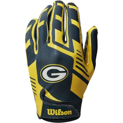 Guanti da ricevitore NFL stretch fit per giovani - Packers Guanti da ricevitore NFL stretch fit per giovani - Packers