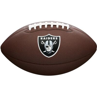 Wilson NFL Team Logo Las Vegas Raiders Ball - Talla 9 Fútbol Americano Wilson NFL Team Logo Las Vegas Raiders Ball - Talla 9 Fútbol Americano