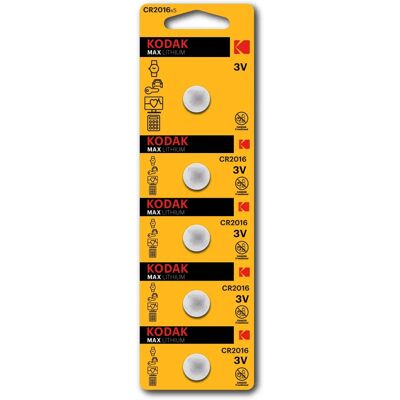 Batería de litio Kodak CR2016 - Batería Batería de litio Kodak CR2016 - Batería