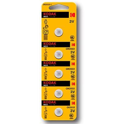 Batería Kodak CR2016 Plateada de un solo uso - Botón Batería Kodak CR2016 Plateada de un solo uso - Botón