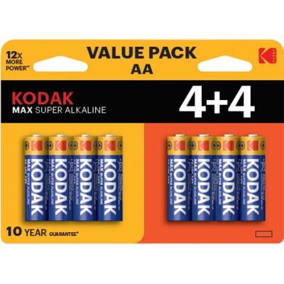 Kodak LR6 Alkaline AA Batterien - 8 Stück Kodak LR6 Alkaline AA Batterien - 8 Stück