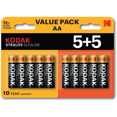 Baterie AA Alcaline Kodak XTRALIFE - 10 szt. Baterie AA Alcaline Kodak XTRALIFE - 10 szt.