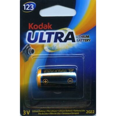 Batería de litio Kodak CR123 - 3V Desechable Batería de litio Kodak CR123 - 3V Desechable