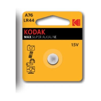 Bateria alcalina Kodak A76 LR44 Bateria alcalina Kodak A76 LR44
