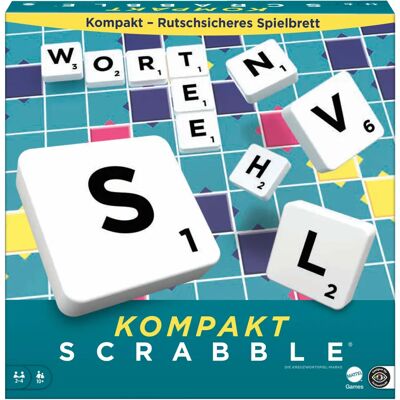 Mattel Spiele CJT13 - Scrabble KOMPAKT - Reisespiel Mattel Spiele CJT13 - Scrabble KOMPAKT - Reisespiel