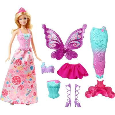 Mattel Barbie DHC39 Déguisement conte de fées - Ensemble poupée - Publicité Mattel Barbie DHC39 Déguisement conte de fées - Ensemble poupée - Publicité